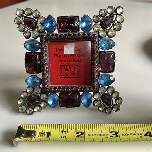 Jeweled picture frame by Twos Company